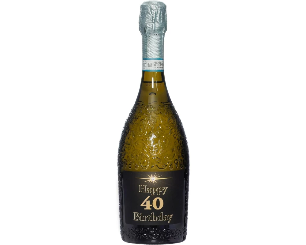 Dreams and Fantasy Geschenkidee Prosecco dark Happy Birthday 40 750 ml