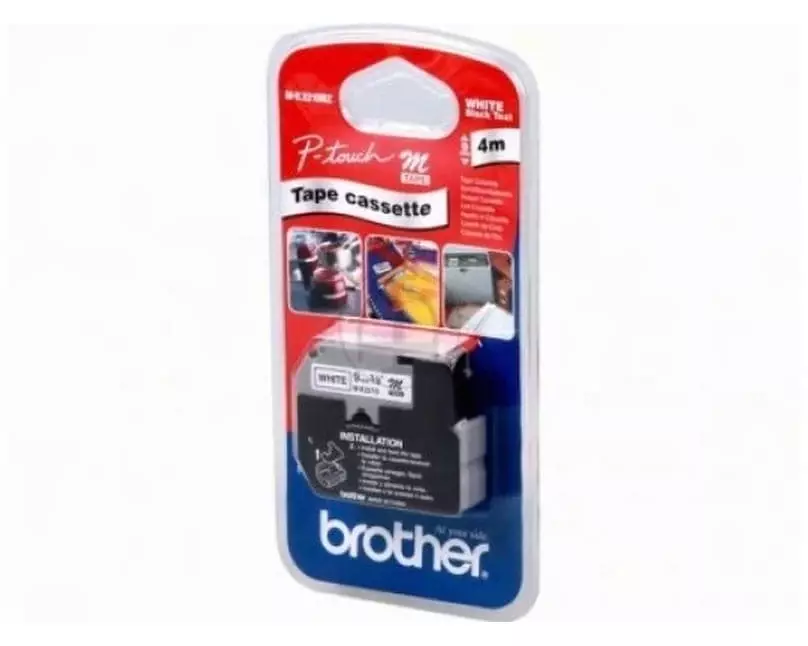 Brother Beschriftungsband M-k221sbz Schwarz auf Weiss