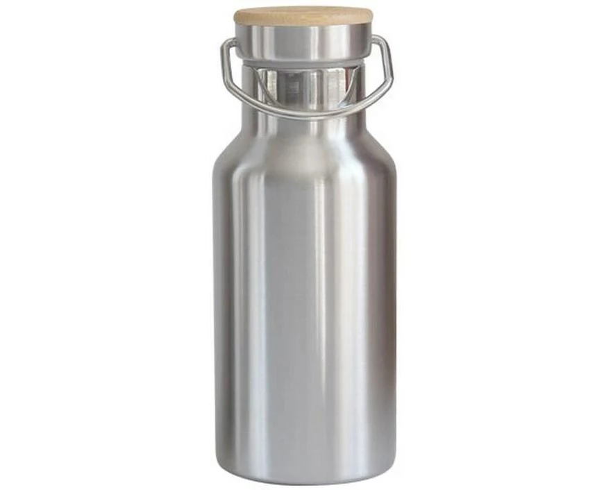 pandoo Trinkflasche 350 ml, Silber