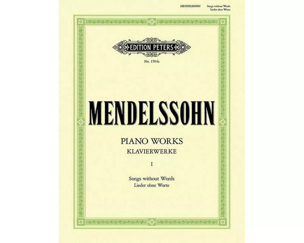 Klavierwerke, Band 1: Lieder ohne Worte