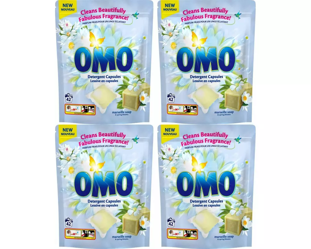 Omo Waschmittel Kapseln Marseille 4 Pack à 42 Stück