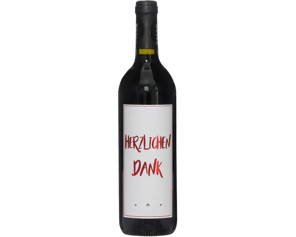 Dreams and Fantasy Geschenkidee Rotwein Herzlichen Dank Rot, 750 ml