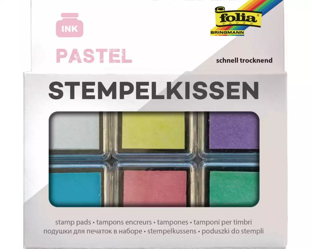 Folia Stempelkissen Pastell Mehrfarbig