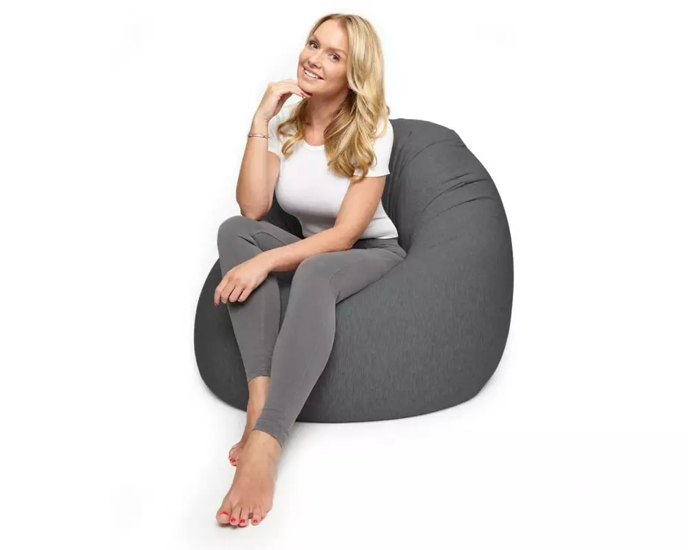 Lumaland Sitzsack Flexi Comfort 320 L, Dunkelgrau