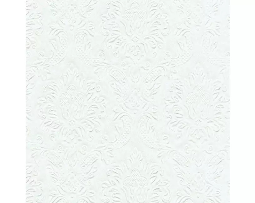 Paper + Design Papierservietten Ornament 33 cm x 33 cm, 16 Stück, Weiss