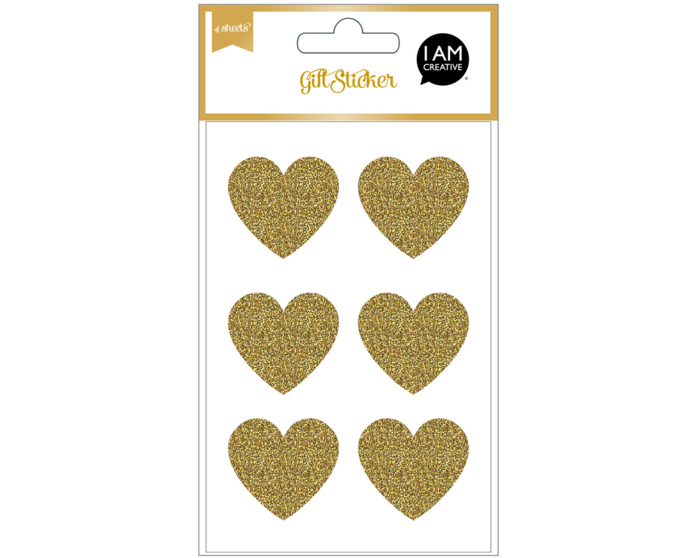 NEUTRAL Sticker, Herz gold, 4087.52 4 Bl., Set II