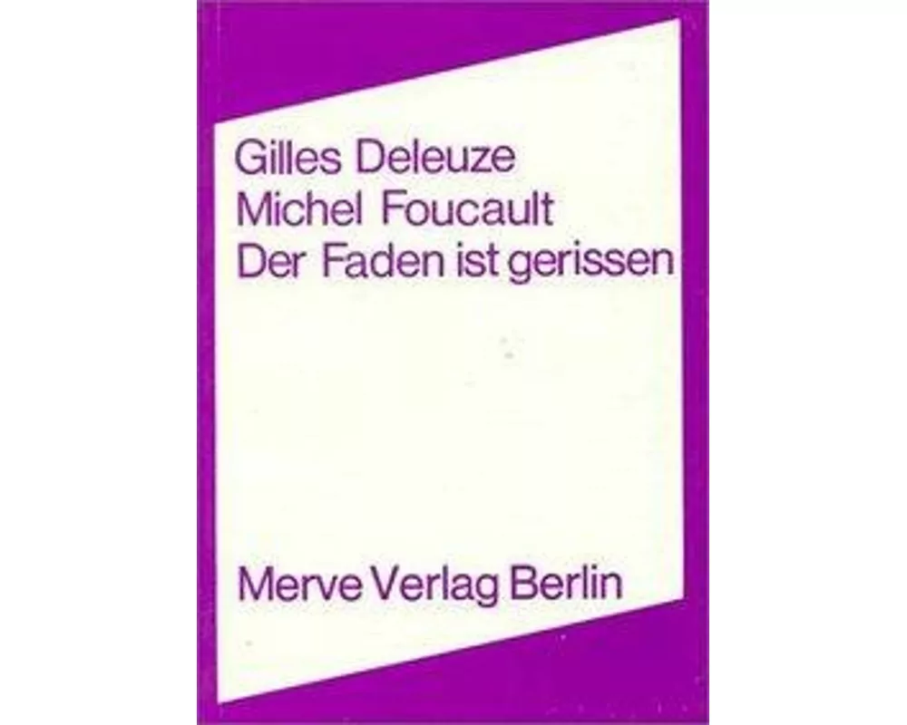 Der Faden ist gerissen