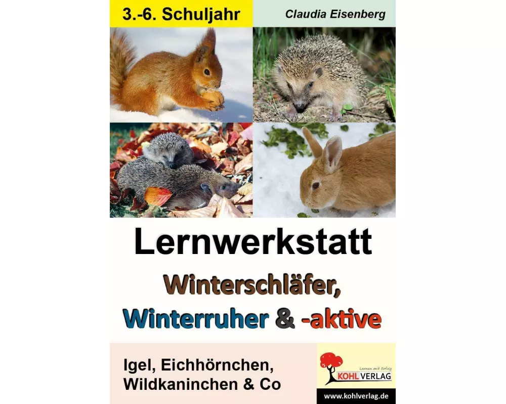 Winterschläfer, Winterruher & -aktive Igel, Eichhörnchen, Wildkaninchen & Co
