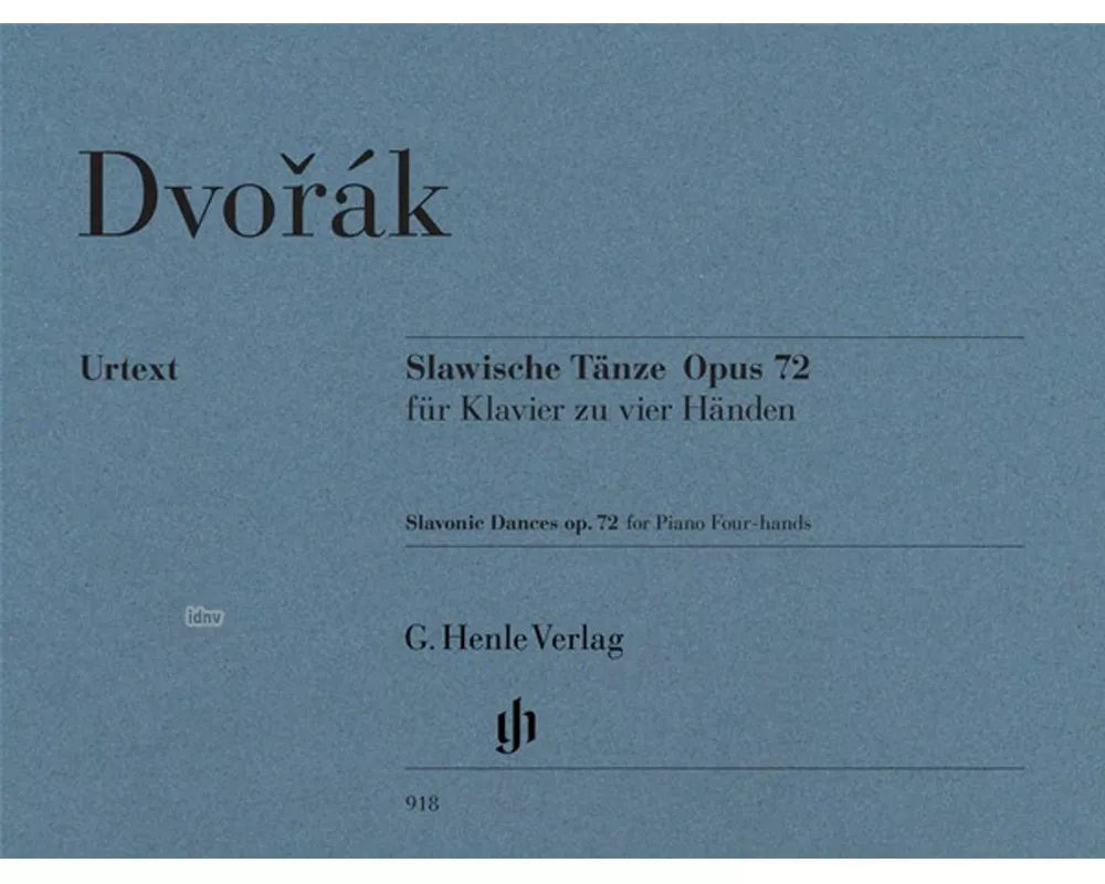 Slawische Tänze op. 72 für Klavier zu vier Händen