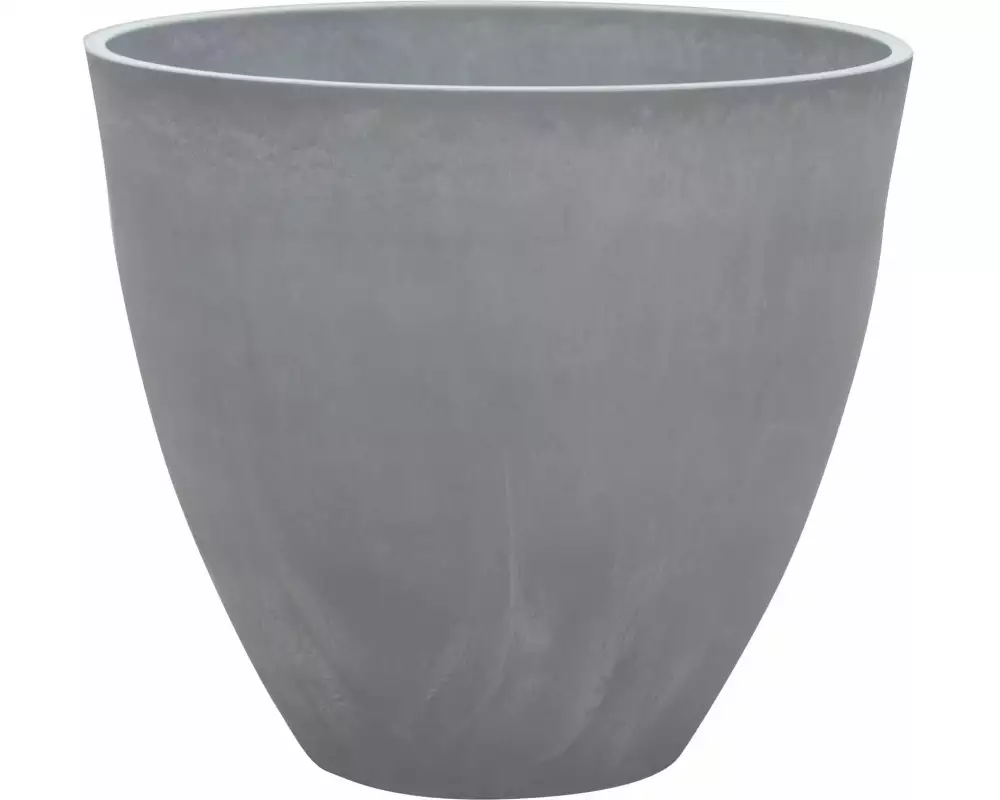 Van der Gucht Blumentopf Woodstone Ø 45 cm x 39 cm Hellgrau