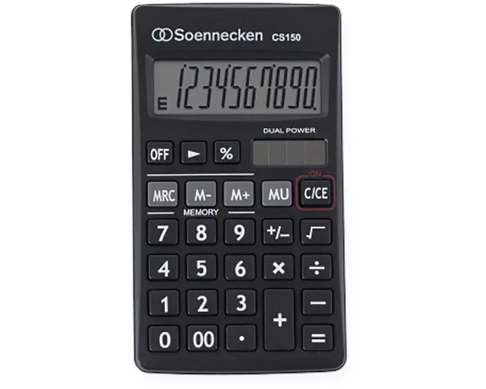 Soennecken Taschenrechner CS150, Schwarz