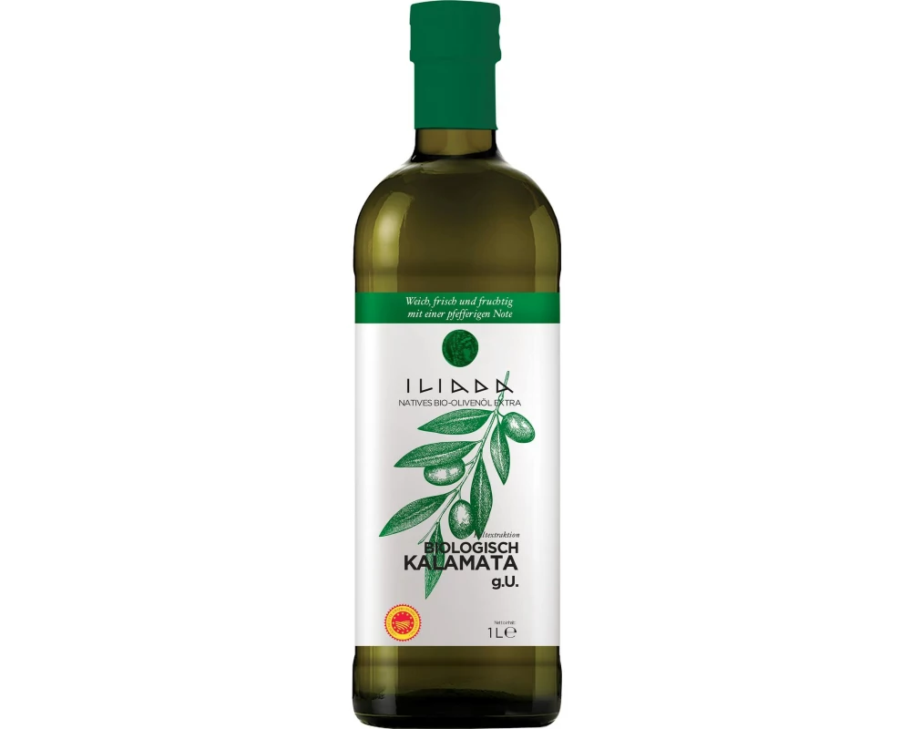 Iliada Olivenöl Extra Vergine Bio Kalamata PDO 1000 ml