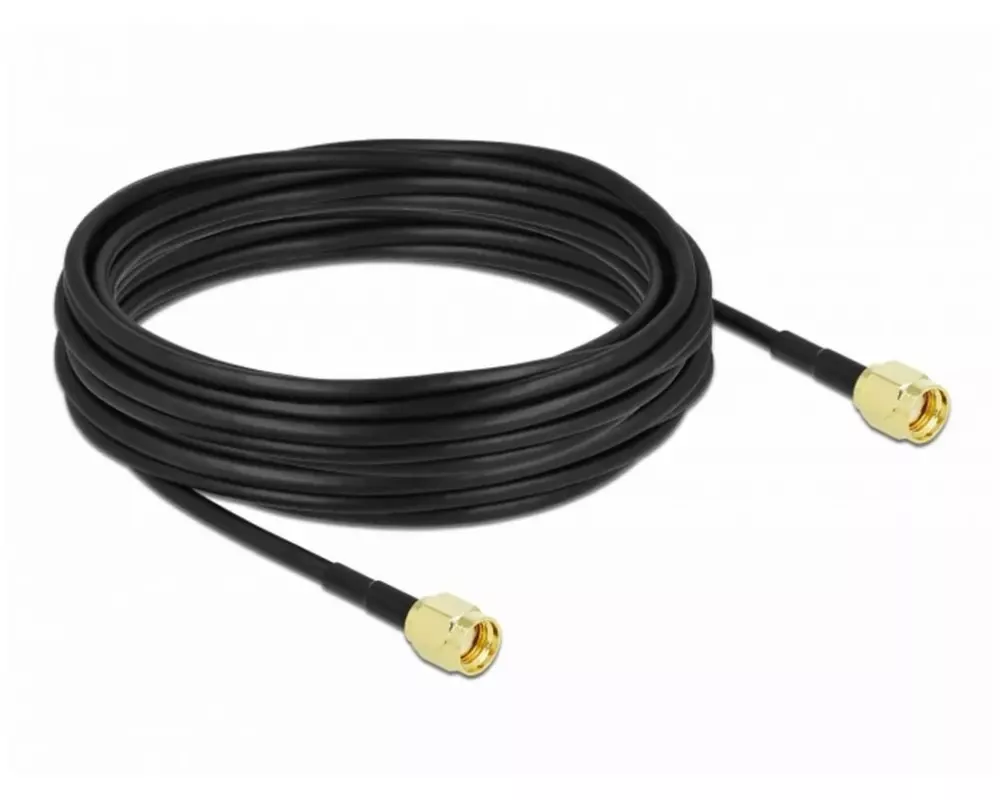 Delock Antennenkabel LMR/CFD100 RP-SMA zu RP-SMA, 10 m