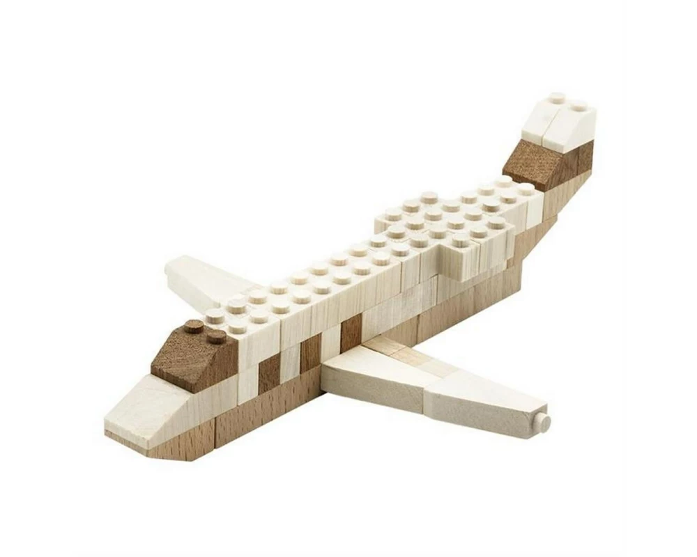 Timblo Holz Klemmbausteine Flugzeug