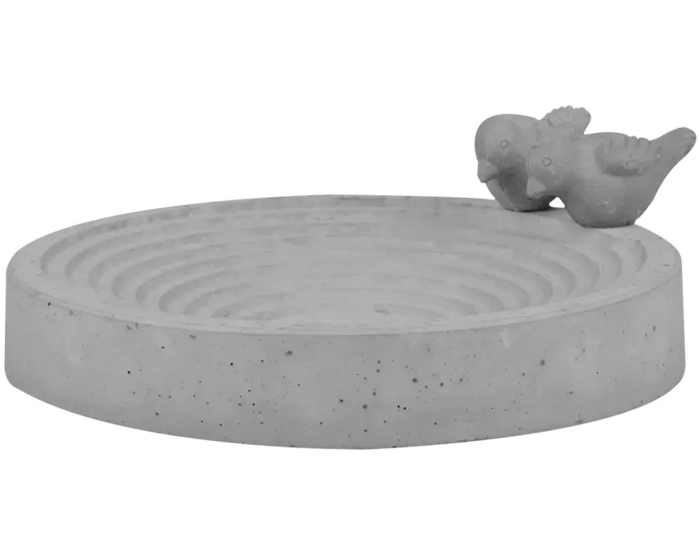 Esschert Design Vogeltränke Beton Grau