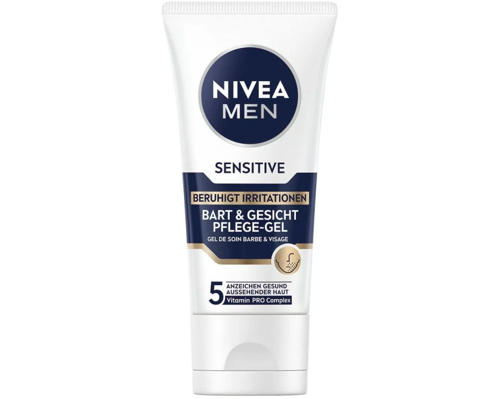 NIVEA MEN Gesichtsgel Sensitive Bart und Gesicht 50 ml