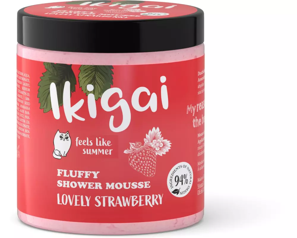 Ikigai Duschschaum Fluffy Shower Mousse Lovely Strawberry 100 g