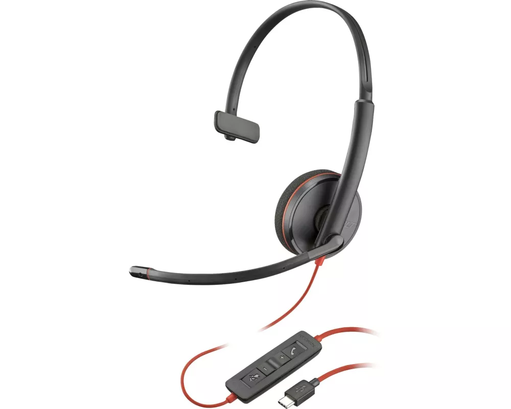 HP Headset Poly Blackwire 3210 Mono USB-A/C