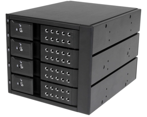 StarTech.com Drive Enclosure for 5.25" SATA/600, Serial Attached SCSI (SAS)