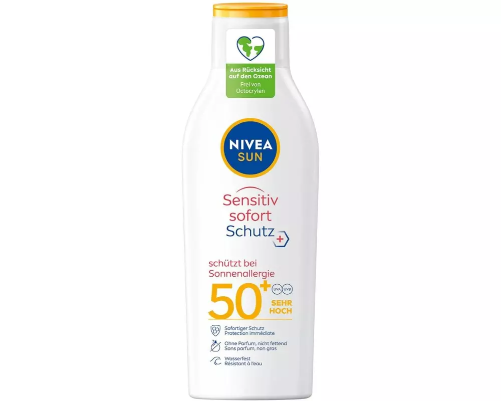 NIVEA SUN Sonnenlotion Sensitive Immediate Protect LSF 50+ 200 ml
