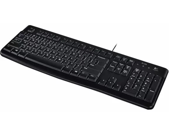 Logitech K120 Corded Keyboard black USB (ESP) MEDITER