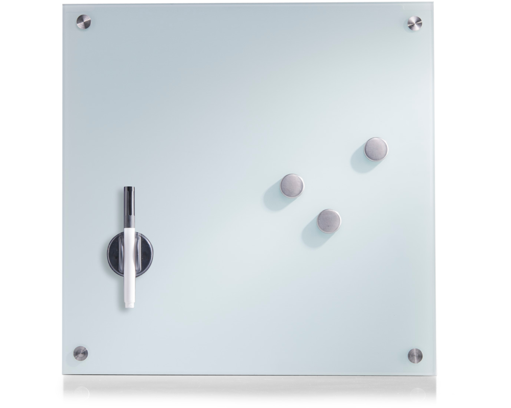 ZELLER Glas-Magnettafel 11600 weiss, 40x40cm