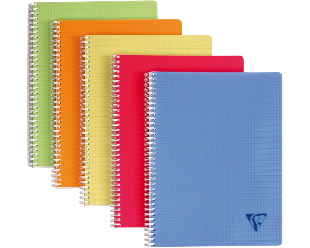 CLAIREFONTAINE Spiralheft ass. A4 328126 5mm, kariert 90 Blatt