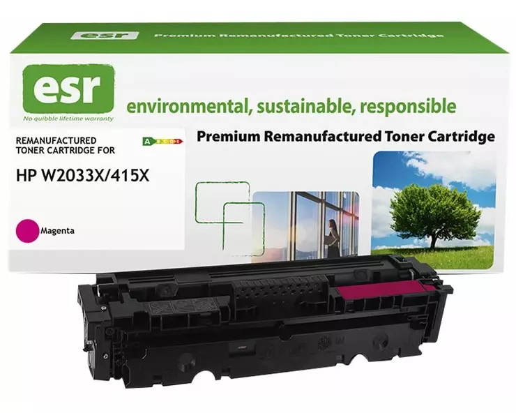 ESR Toner cartridge compatible with HP W2033X black High Capacity remanufactured 6.000 pages