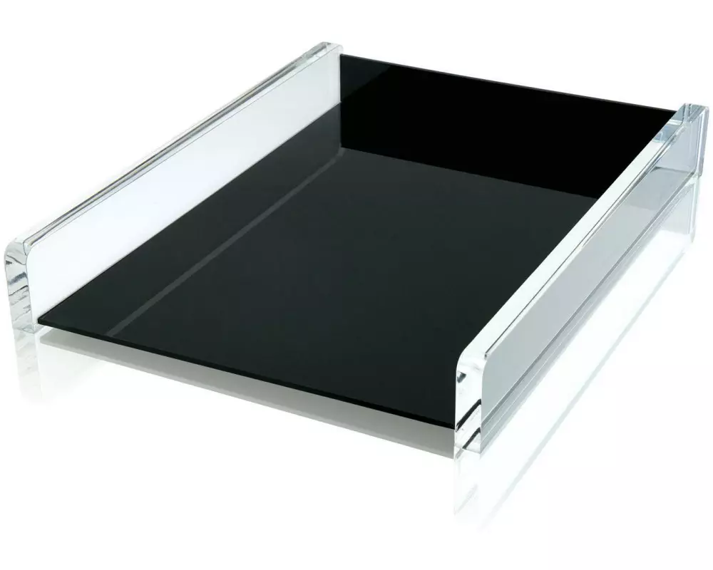 WEDO Ablagekorb Exklusiv-Serie Schwarz/Transparent