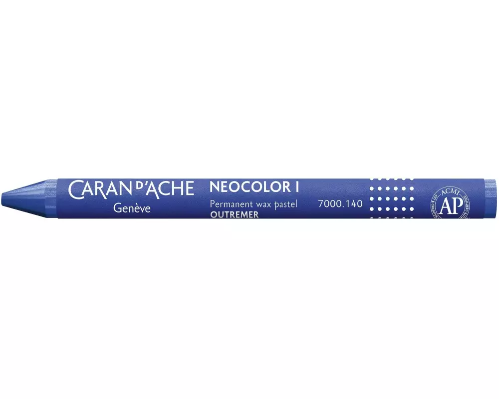 Caran d'Ache Wachsmalstifte Neocolor 1 wasserfest Ultramarin