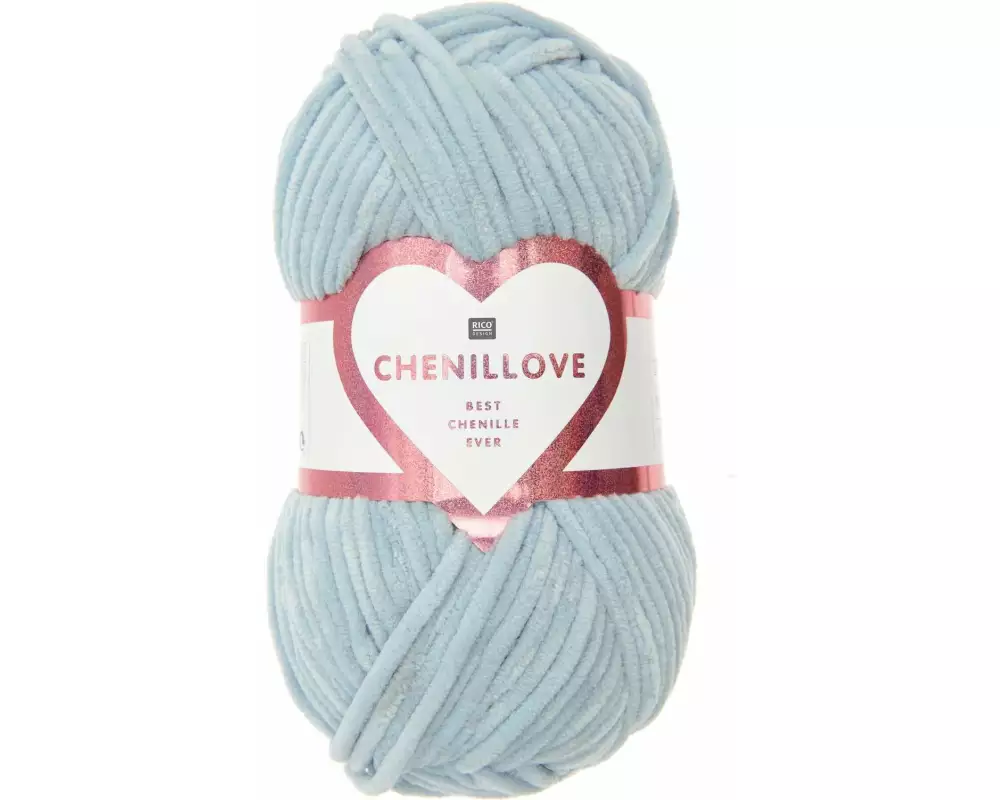 Rico Design Wolle Chenillove 100 g, Hellblau