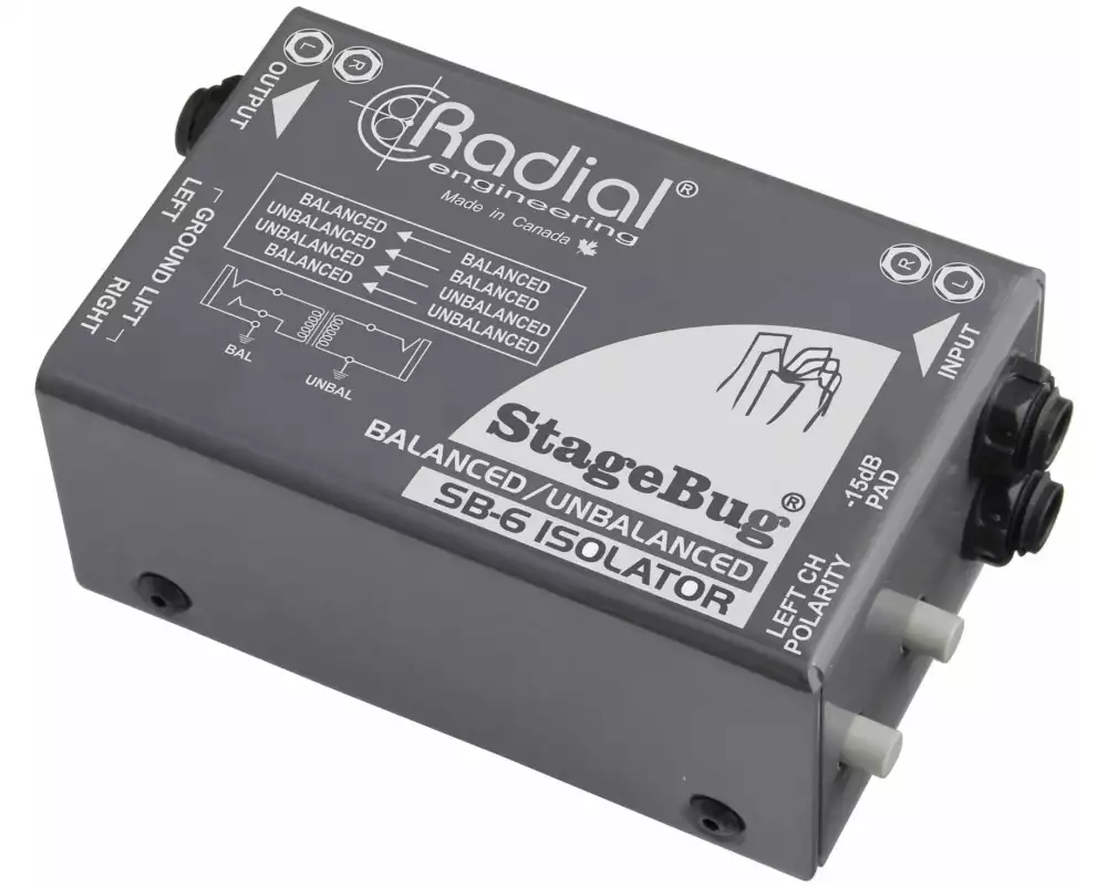 Radial StageBug SB-6 Passiv, 2-Kanal