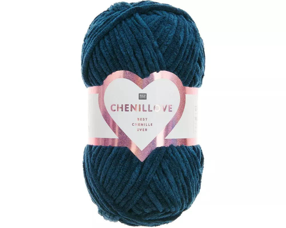 Rico Design Wolle Chenillove 100 g, Marineblau