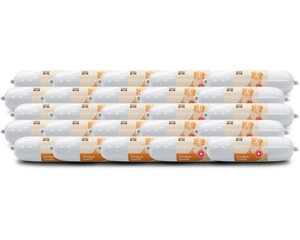 naturaDog Wurst Chicken Goodie Mulitpack, 25 x 200 g