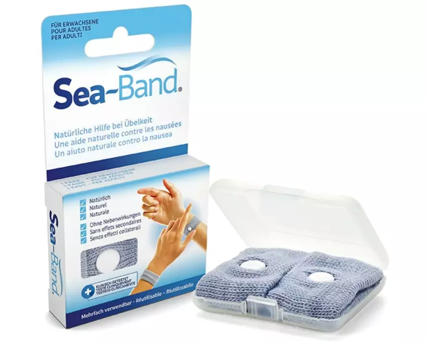 Sea-Band Akupressurbänder, Erwachsene, 1 Paar, grau 1 Stück