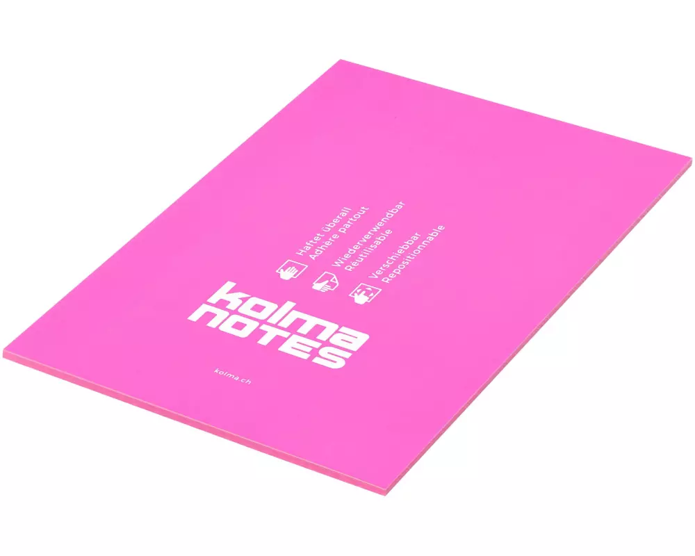 Kolma Notizzettel NOTES A5 Pink, 50 Blatt