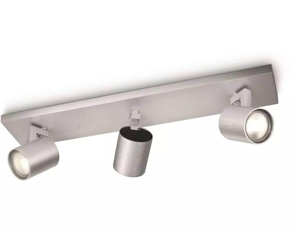 Philips Aufbauspot Runner, 3 x GU10, 20 W, Silber