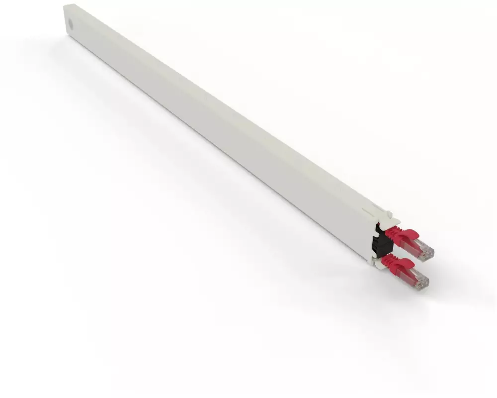 Patchbox patchbox.one / Cassette / 30RU / Cat 6A, UTP, 1.8 m, Rot