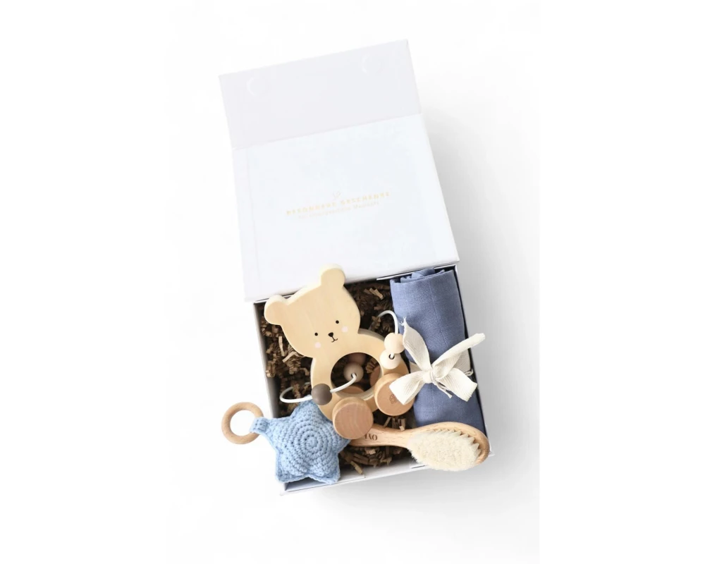 Oykami Baby Geschenkbox «Helsinki» Bär Blau