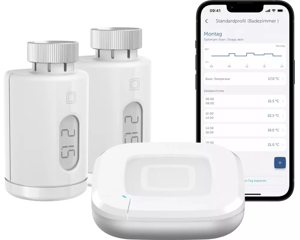 Homematic IP Funk-Heizkörperthermostat 2x Thermo, Access Point 2