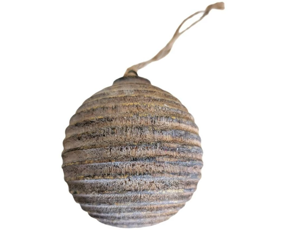 CHALET Woodenstripes Dekokugel Neutral