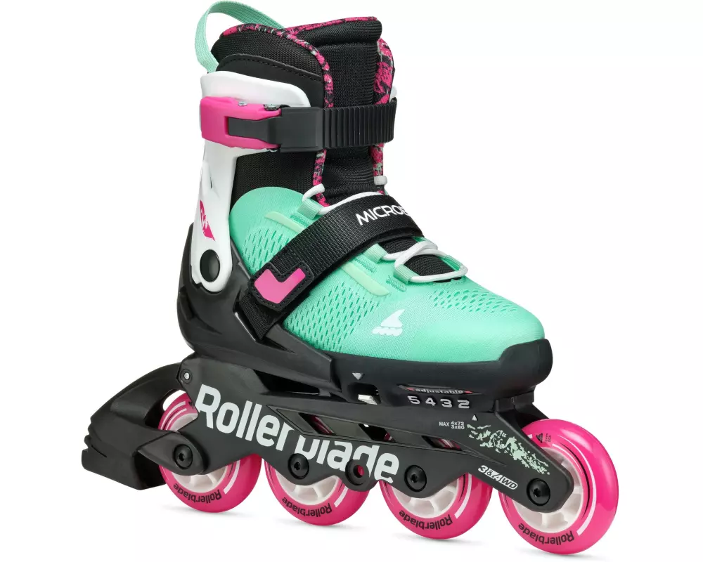 ROLLERBLADE Inline-Skates Microblade XT Schwarz/Meergrün, 28-32