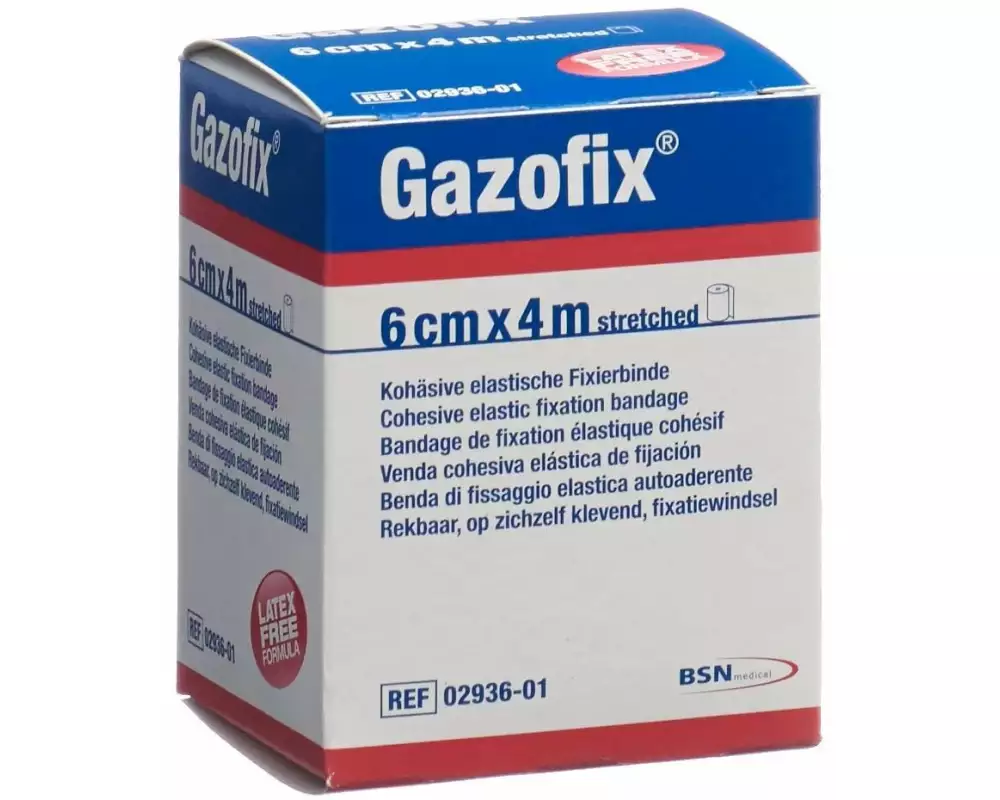 Gazofix Gazofix kohäsive elastische Fixierbinde 6 cm x 4 m 1 Stück