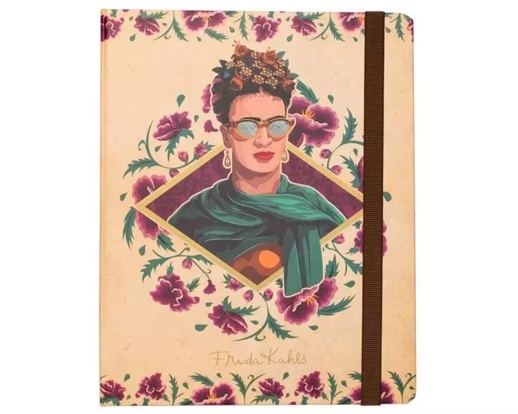 TH Notizbuch Frida Kahlo A5, Blanko, Hellbraun