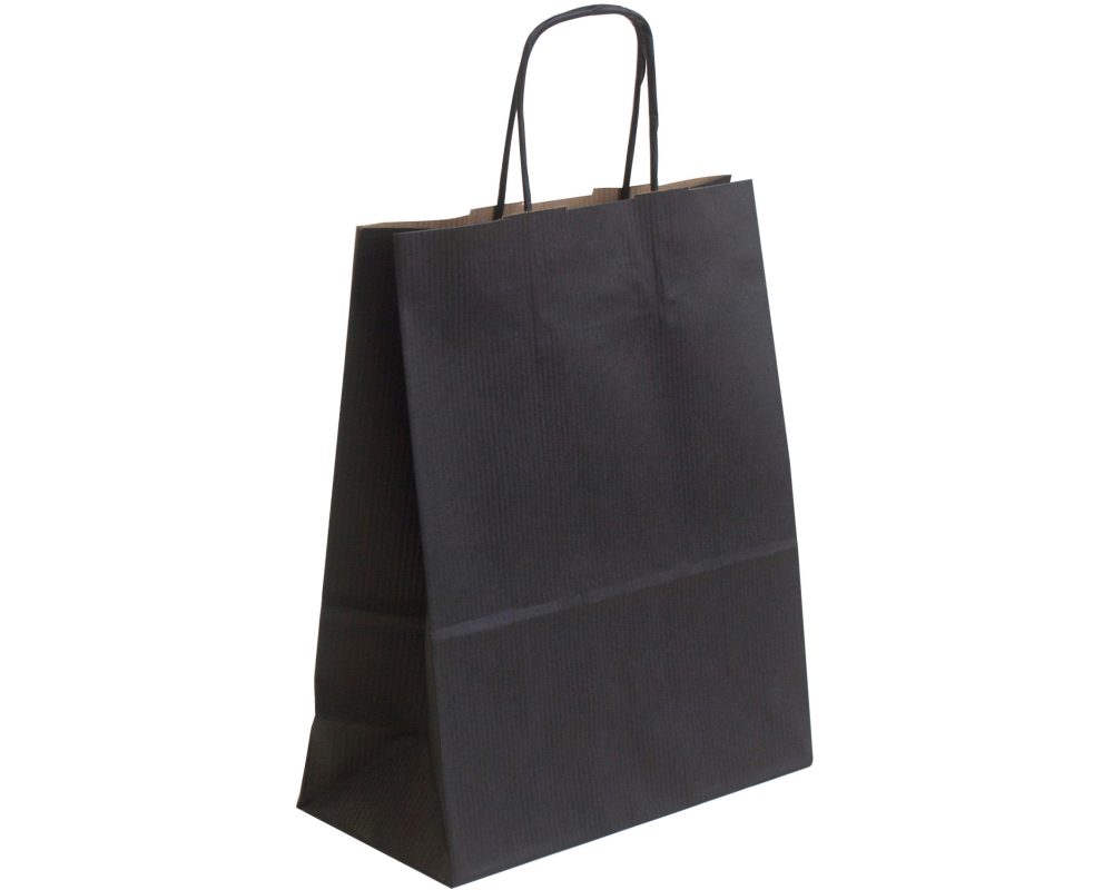NEUTRAL Tragtaschen Allegra schwarz SDF22-798 Kraft,110g, 22x10x27cm 25 Stk.