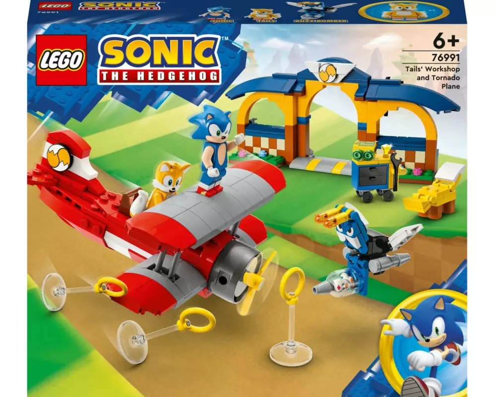 LEGO® Sonic Tails‘ Tornadoflieger mit Werkstatt 76991