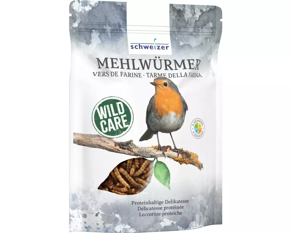 Eric Schweizer Vogelfutter Mehlwürmer, 250 g