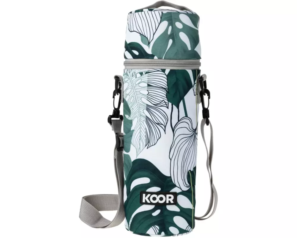 KOOR Flaschenisoliertasche 1.5 L Green Philodendron