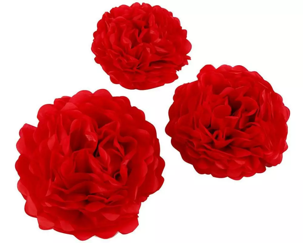 Creativ Company Pompons 20 + 24 + 30 cm 3 Stück