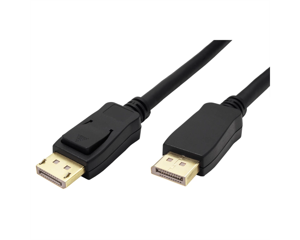 ROLINE GREEN DisplayPort Kabel v2.1, 16K@60Hz, 80Gbit/s, UHBR20, DP ST - ST, schwarz, 1 m